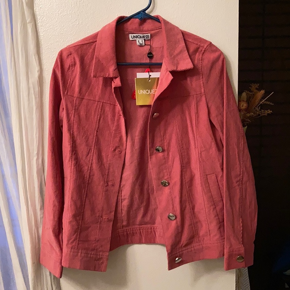 ASOS/UNIQUE21 Pink Corduroy Jacket